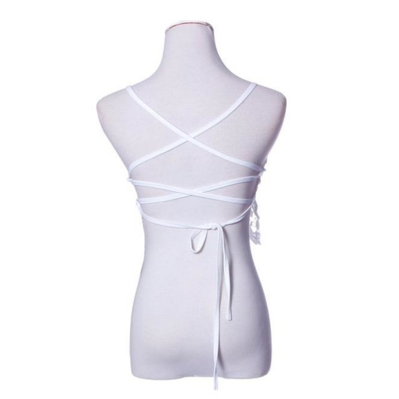 *HOST PICK* Ivory Crochet Lace Crop Top - Picture 5 of 8